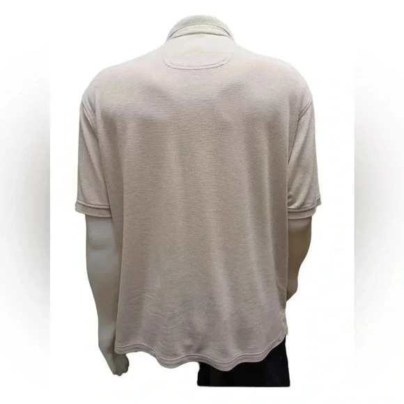 Tommy Bahama Modal Blend Short Sleeve Polo Shirt Sand Colour Size XL - Picture 2 of 10